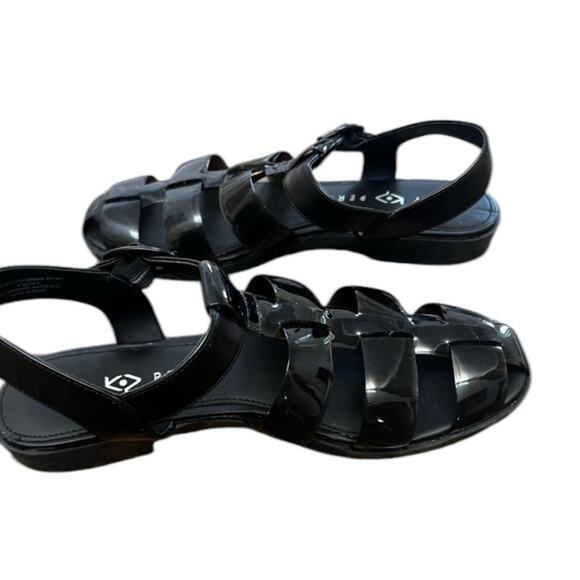 ^NWOT KATY PERRY The Geli Fisherman Sandal in Black - Sz 8.5 - Picture 4 of 8